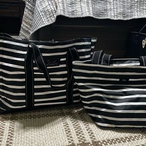 Scout Bag Set - Black and White Stripe